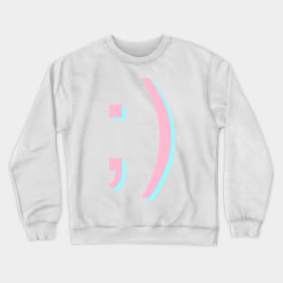 Winky Face Emoji - ;) Crewneck Sweatshirt